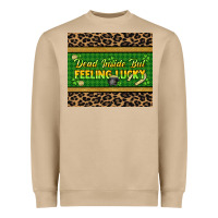 Mushroom Dead inside but feeling lucky 20oz skinny tumbler Heavyweight Sweatshirt - HowdyJamesFarm