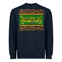 Navy Dead inside but feeling lucky 20oz skinny tumbler Heavyweight Sweatshirt - HowdyJamesFarm