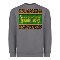 Storm Dead inside but feeling lucky 20oz skinny tumbler Heavyweight Sweatshirt - HowdyJamesFarm