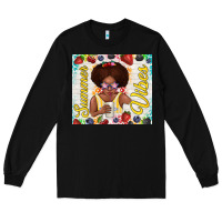 Black summer vibes afro kid Long Sleeve Tee - TumblerDesignByShophia