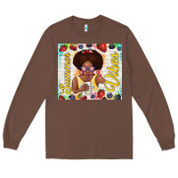 Chestnut summer vibes afro kid Long Sleeve Tee - TumblerDesignByShophia