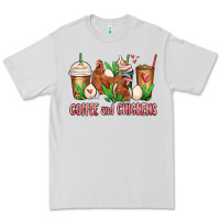 Dove Grey chicken   coffee cups Premium Tee - MaliasSmallBusiness
