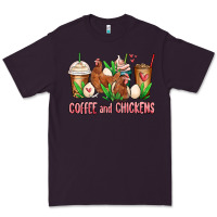 Plum chicken   coffee cups Premium Tee - MaliasSmallBusiness