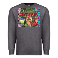 Charcoal Heather summer time Premium Sweatshirt - CowhideDigitalArt