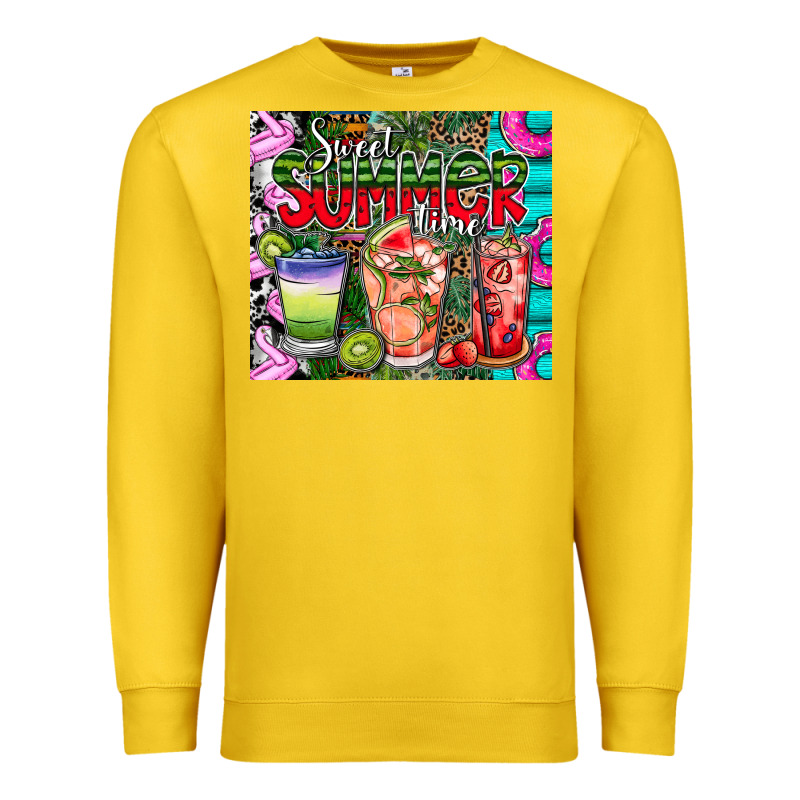 Summer Time Premium Sweatshirt by CowhideDigitalArt | Teevron