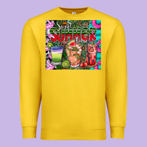 Summer Time Premium Sweatshirt Designed By Cowhidedigitalart