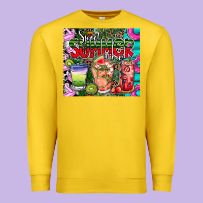 Summer Time Premium Sweatshirt Designed By Cowhidedigitalart