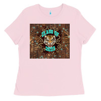 Bubblegum Pink class of 2023 tiger Ladies Tee - NancyCooperArtShop