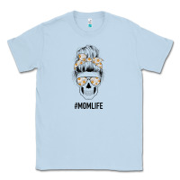 Dusty Blue Daisy Mom Skull Classic Tee - Bettercallsaul