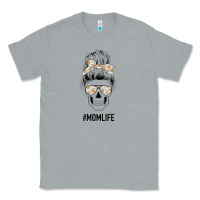 Heather Grey Daisy Mom Skull Classic Tee - Bettercallsaul
