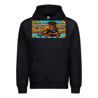 Black rottweiler with sunflowers license plate Urban Hoodie - Artiststas