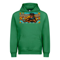 Emerald rottweiler with sunflowers license plate Urban Hoodie - Artiststas