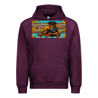 Mauve Wine rottweiler with sunflowers license plate Urban Hoodie - Artiststas