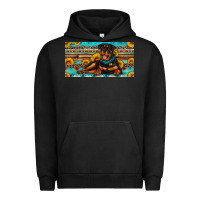 Pigment Black rottweiler with sunflowers license plate Urban Hoodie - Artiststas