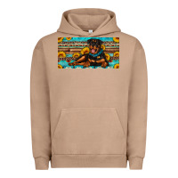 Pigment Burro rottweiler with sunflowers license plate Urban Hoodie - Artiststas