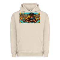 Pigment French Oak rottweiler with sunflowers license plate Urban Hoodie - Artiststas