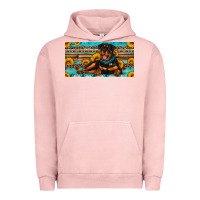 Pigment Salmon rottweiler with sunflowers license plate Urban Hoodie - Artiststas