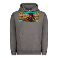 Pigment Tornado rottweiler with sunflowers license plate Urban Hoodie - Artiststas