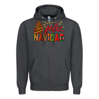 Smoke Feliz Navidad With Sombrero Tree Zipper Hoodie - BundleAndBundleShop