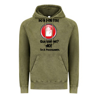 Vintage Olive I'm Not In Quarantine I'm A Programmer Vintage Hoodie - Bettercallsaul