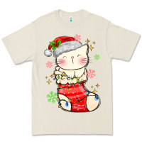 Bone christmas cat in Premium Tee - MaliasSmallBusiness