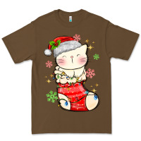 Cacao christmas cat in Premium Tee - MaliasSmallBusiness