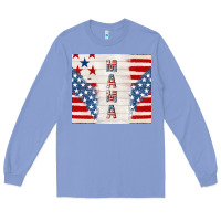 Colony Blue mama usa Long Sleeve Tee - TumblerDesignByShophia