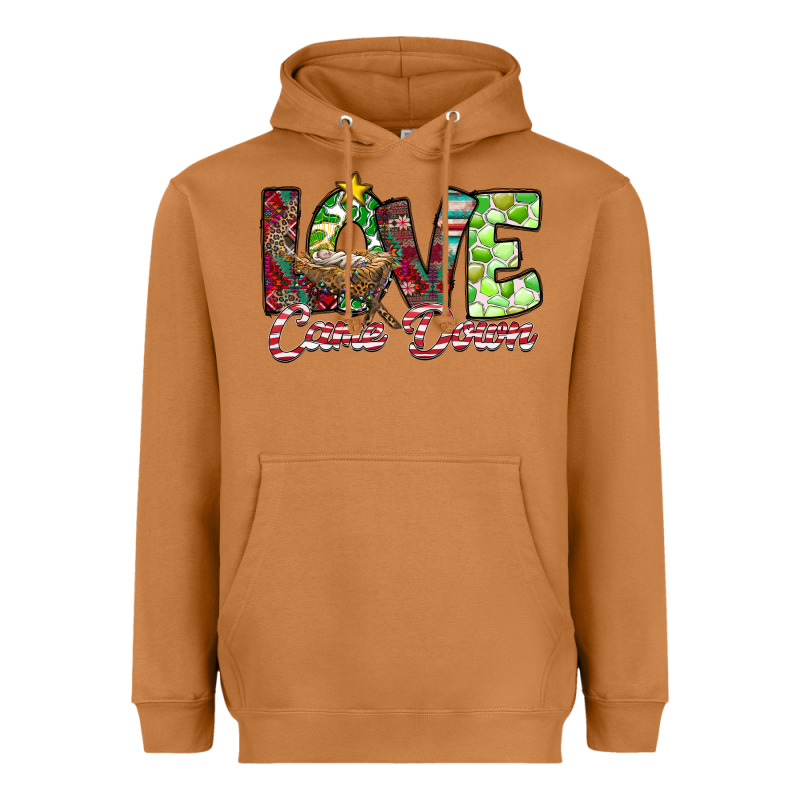 Love Came Down Heavyweight Hoodie by CowhideDigitalArt | Teevron