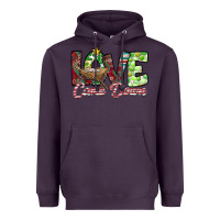 Plum Love Came Down Heavyweight Hoodie - CowhideDigitalArt