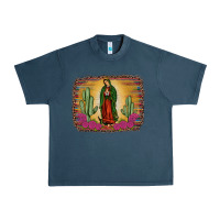 Midnight Navy western our lady of Guadalupe Urban Heavy Tee - JahusDesignShop