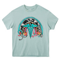 Arona nurse rainbow Heavy Core Tee - NancyCooperArtShop