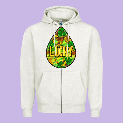 St.patrick's Teardrop Earrings Zipper Hoodie Designed By Fadigitalartstudio