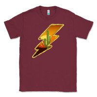 Burgundy Cactus Sunset Lightning Classic Tee - Bettercallsaul
