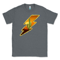 Charcoal Heather Cactus Sunset Lightning Classic Tee - Bettercallsaul