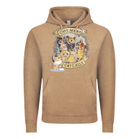 Vintage Coffee Cats Against Cat Calls Vintage Hoodie - Bettercallsaul