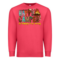 Cardinal Happy Camper Be Happy Or Go Away Premium Sweatshirt - CowhideDigitalArt