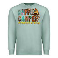 Seafoam Happy Camper Be Happy Or Go Away Premium Sweatshirt - CowhideDigitalArt