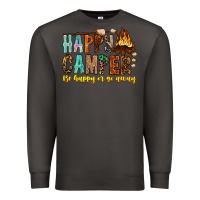 Smoke Happy Camper Be Happy Or Go Away Premium Sweatshirt - CowhideDigitalArt