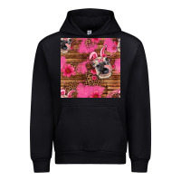 Black easter heifer with bunny ears seamless pattern Urban Hoodie - Artiststas