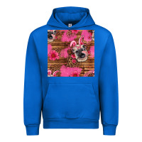 Cobalt easter heifer with bunny ears seamless pattern Urban Hoodie - Artiststas
