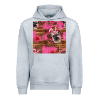 Heather Grey easter heifer with bunny ears seamless pattern Urban Hoodie - Artiststas