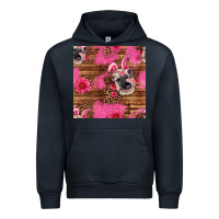 Navy easter heifer with bunny ears seamless pattern Urban Hoodie - Artiststas