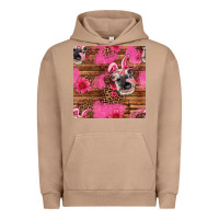 Pigment Burro easter heifer with bunny ears seamless pattern Urban Hoodie - Artiststas