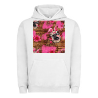 Pigment Lunar Rock easter heifer with bunny ears seamless pattern Urban Hoodie - Artiststas