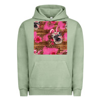 Easter Heifer With Bunny Ears Seamless Pattern Urban Hoodie | Teevron