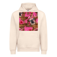Sandshell easter heifer with bunny ears seamless pattern Urban Hoodie - Artiststas