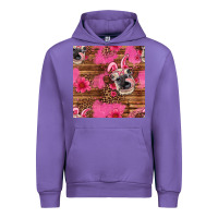Tulip easter heifer with bunny ears seamless pattern Urban Hoodie - Artiststas