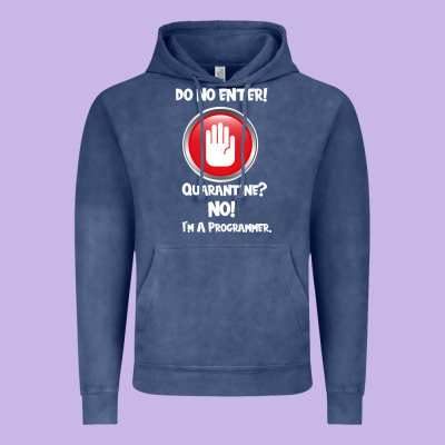 I'm Not In Quarantine I'm A Programmer Vintage Hoodie Designed By Bettercallsaul