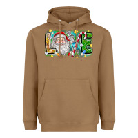 Toasted Coconut Love Santa Heavyweight Hoodie - CowhideDigitalArt