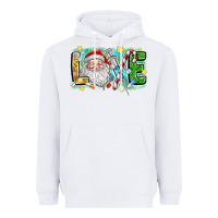 White Love Santa Heavyweight Hoodie - CowhideDigitalArt